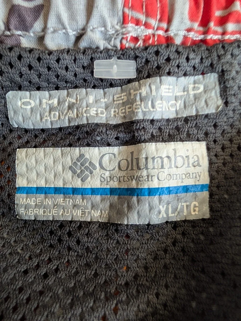 Columbia Omni-Shield Lined Tropical Print Swim Trunks 7